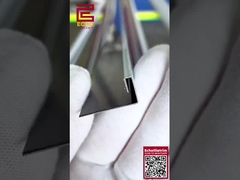 10 मिमी स्मार्ट फ्लैट एज टाइल ट्रिम क्रोम धातु कोण ट्रिम बाहरी कोनों के लिए