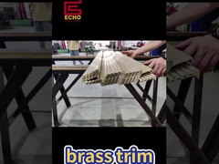 ठोस पीतल सीढ़ी नाक ट्रिम ∙ स्लिप विरोधी और भारी शुल्क ∙ लकड़ी / टाइल कदम के लिए लक्जरी उन्नयन!