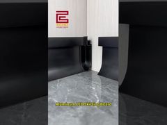 एल्यूमिनियम एलईडी स्कर्टिंग बोर्ड | एम्बिएंट लाइटिंग #एल्यूमीनियमट्रिम के साथ आधुनिक वॉल बेस ट्रिम