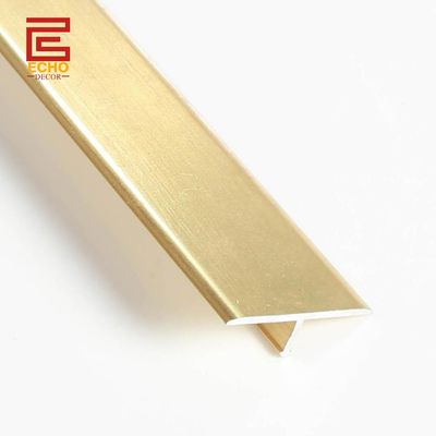 गुणवत्ता  Aluminium Exterior Flooring T Molding Transition Strip Room Metal Floor Divider Strips फैक्टरी