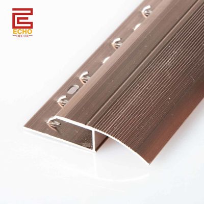 गुणवत्ता  Door Threshold Carpet Trim Metal Aluminium Carpet To Tile Reducer Strip फैक्टरी