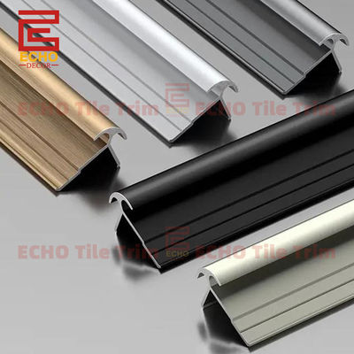 एल्यूमीनियम क्रोम बाहरी कोने दीवार पैनल ट्रिम और किनारे 8 मिमी