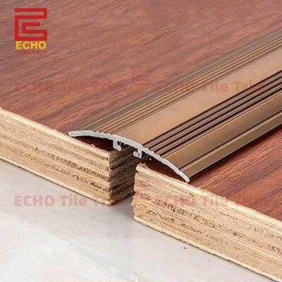 दृढ़ लकड़ी से टाइल डिवाइडर समान ऊंचाई वाली फर्श ट्रांज़िशन स्ट्रिप्स